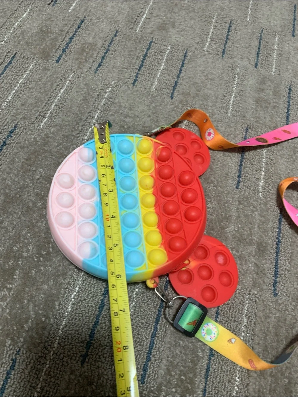 Kids Rainbow Pop-It Crossbody Bag - Multicolor